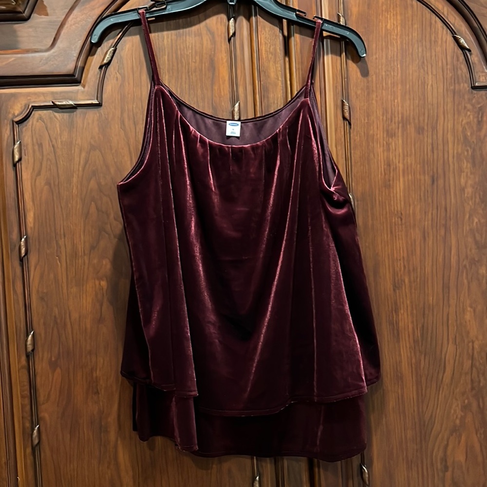 Velvety spaghetti strap top, bought never worn. NWOT